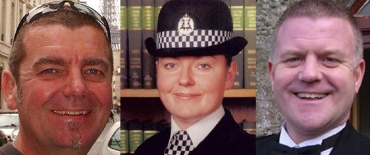 (Left to right) Captain David Traill, Constable Kirsty Nelis andConstable Tony Collins (Police Scotland)