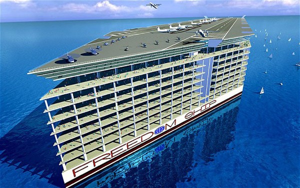 Freedom Ship 10bn Floating City For World S Super Rich Photos