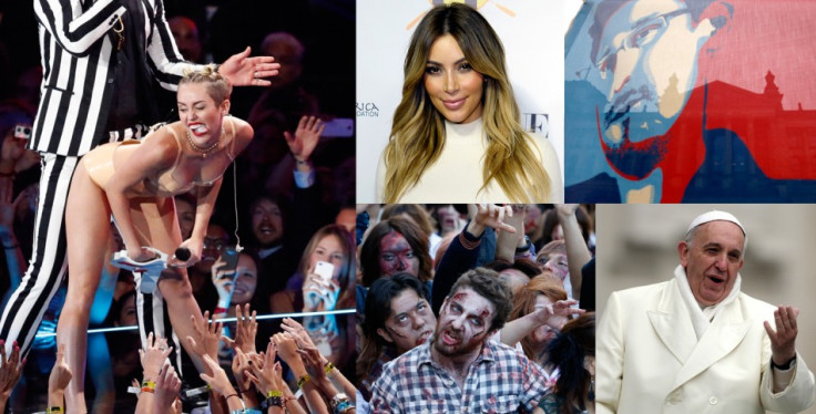 Yahoo's Year in Review: Miley Cyrus, Kim Kardashian, zombies, Pope Francis