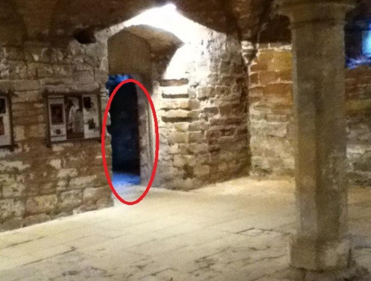 It is claimed the white shape circled is the White Woman of Rufford Abbery PIC: Nottinghamshire County Council
