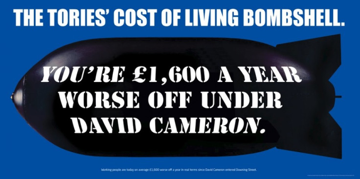 Autumn Statement 2013: Labour Attacks UK Government with Cost of Living Bombshell Poster (Photo: Labour Party)