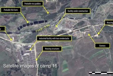 A satellite image from Kwanliso 16,the largest political prison camp in North Korea (Amnesty International)