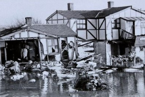 Norfolk town of Hunstanton flooded 1953
