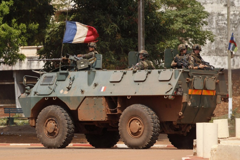 CAR French Troops Bangui