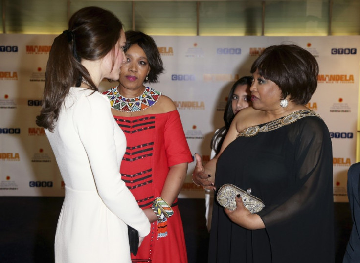 Kate Middleton with Zindzi Mandela