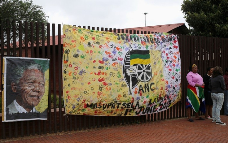 Tributes outside Mandela's home