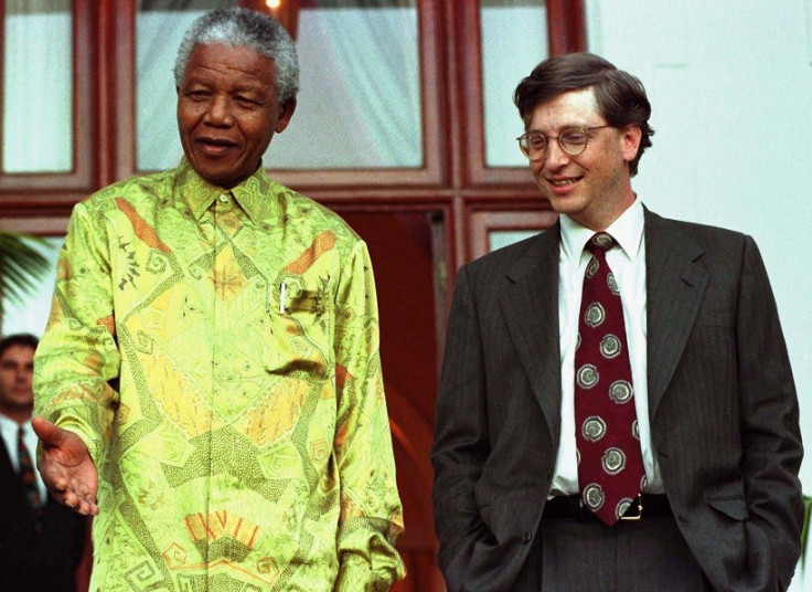This lime green effort stands out even in Nelson Mandela's wardrobe PIC: Reuters