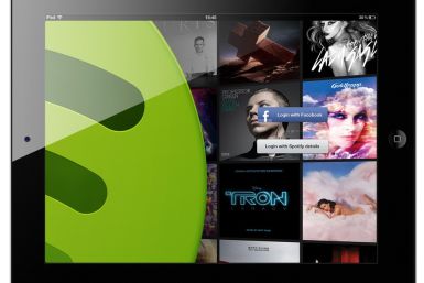 Spotify to launch a free add-supported mobile music service.