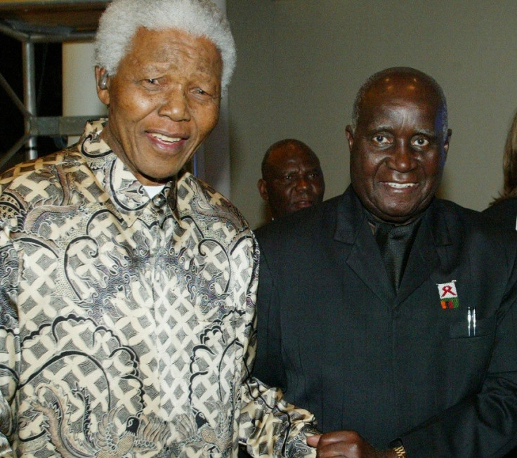 Nelson Mandela with former president of Zambia, Kenneth Kaunda PIC: Reuters