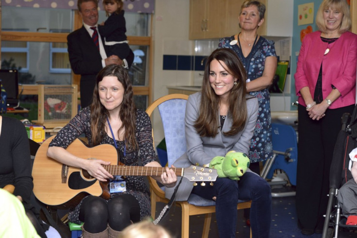 The Duchess also joined in with a music therapy session. (Photo: REUTERS/Bradley Page)