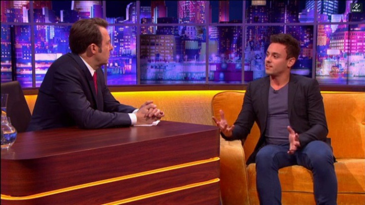 Tom Daley with Jonathan Ross