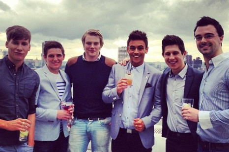 Dustin Lance Black (L) and Tom Daley (second from right). Photo: Instagram / tomdaley1994