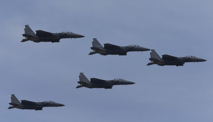 South Korean Air Force F-15k fighter jets.