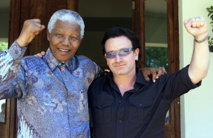 Nelson Mandela and U2's Bono