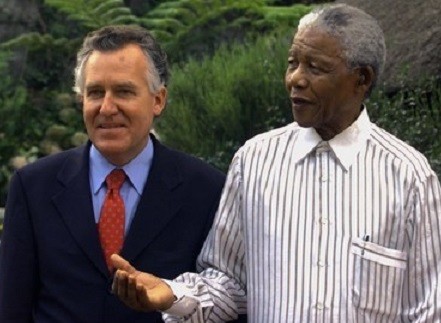 Peter Hain and Nelson Mandela