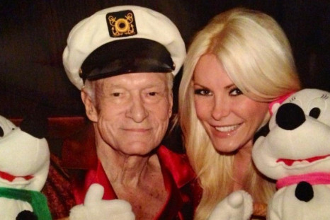 American model/television personality Crystal Harris revealed that she does not notice the 60-year age difference between her and Playboy founder husband Hugh Hefner. (Twitter)
