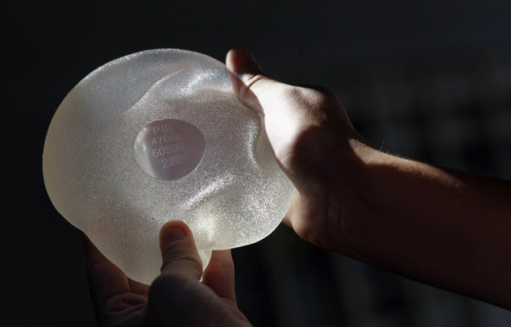 One of the silicone gel breast implants manufactured by the now-defunct French company (Reuters)