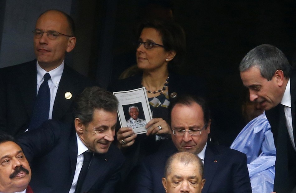 Sarkozy Hollande Mandela