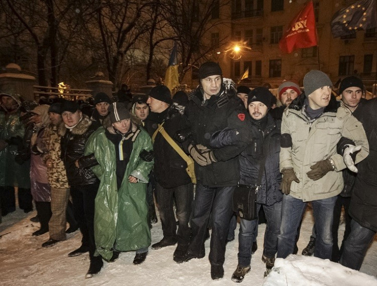 Vitaly Klitschko Joins Protesters