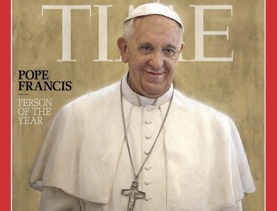 Time magazine names Pope Francis Person of the Year 2013 (Time magazine)