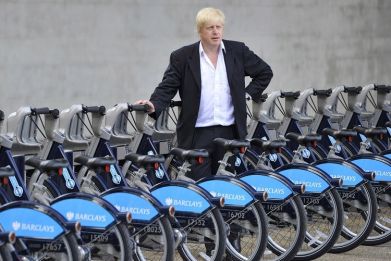 Boris Johnson Barclays Bikes