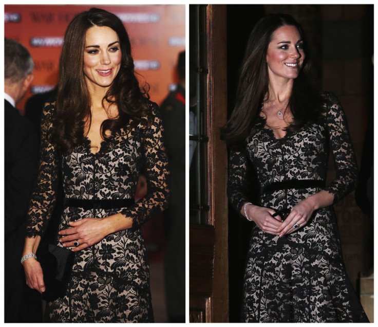 Kate wore the same dress in January last year at War Horse premiere. (Reuters)