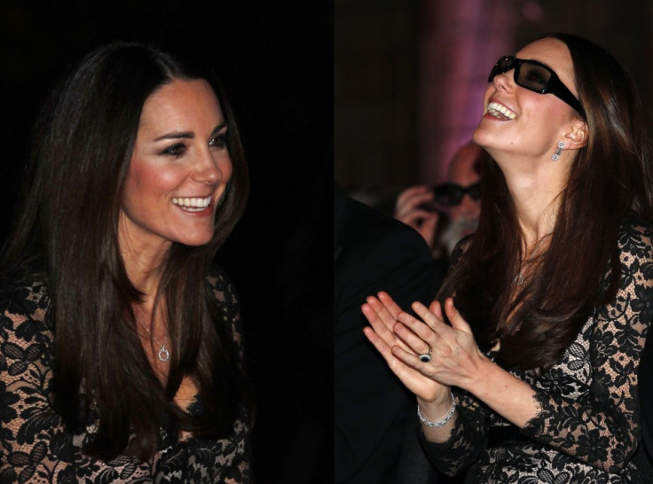 Kate wore diamond jewellery and was all smile during the show. (Reuters)