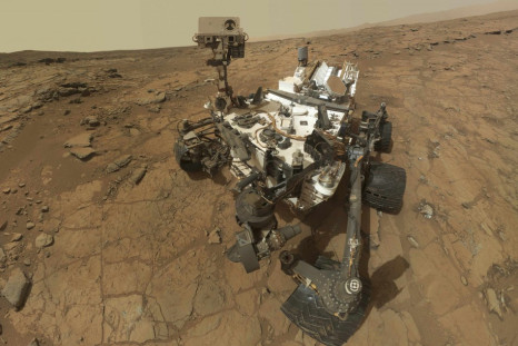 NASA Handout Image of the Curiosity Rover on Mars