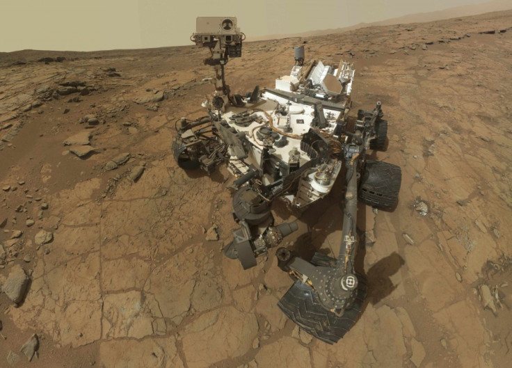 NASA Handout Image of the Curiosity Rover on Mars