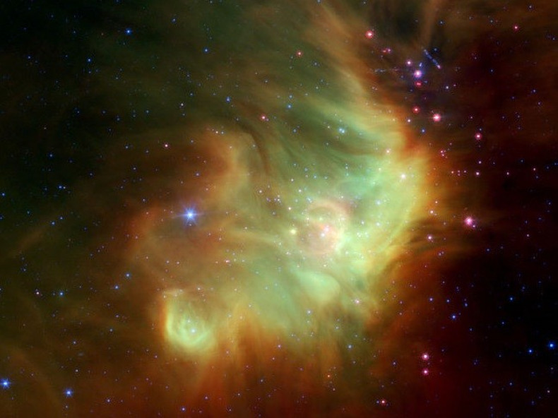Baby stars are forming near the eastern rim of the cosmic cloud Perseus,