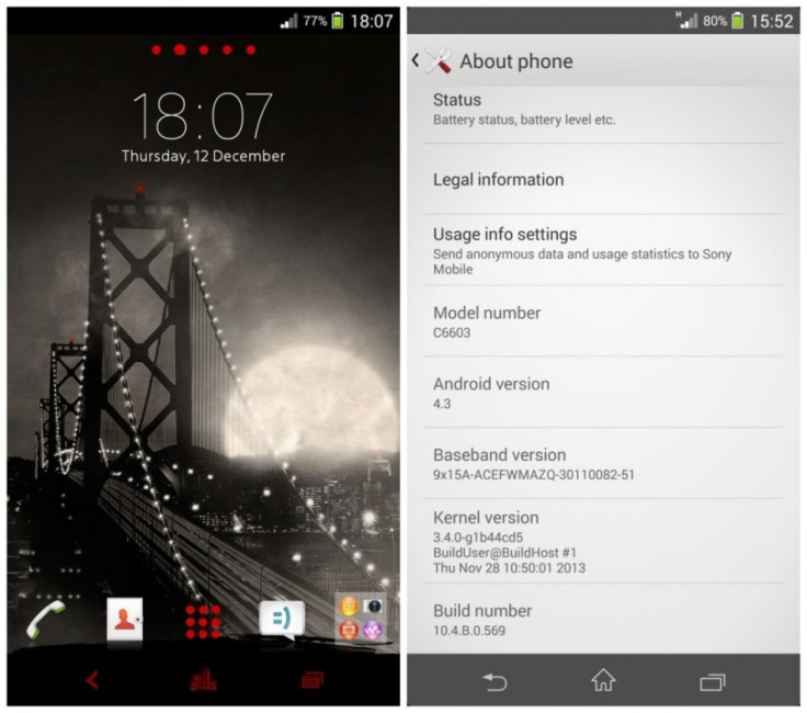 Sony Xperia Z and ZL Get Android 4.3 10.4.B.0.569 Leaked Official Firmware [Manually Install]