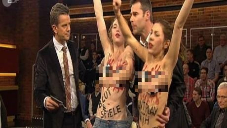 Two young Femen protesters