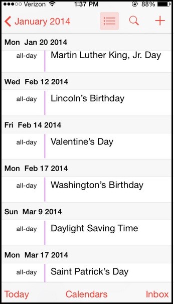 calendar app like anylist