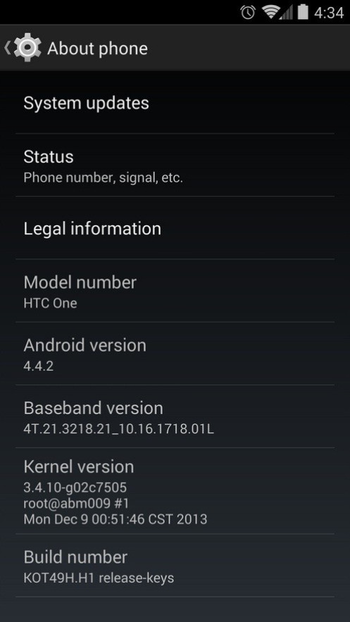 Android 4.4.2 KitKat Android 4.4.2 KitKat