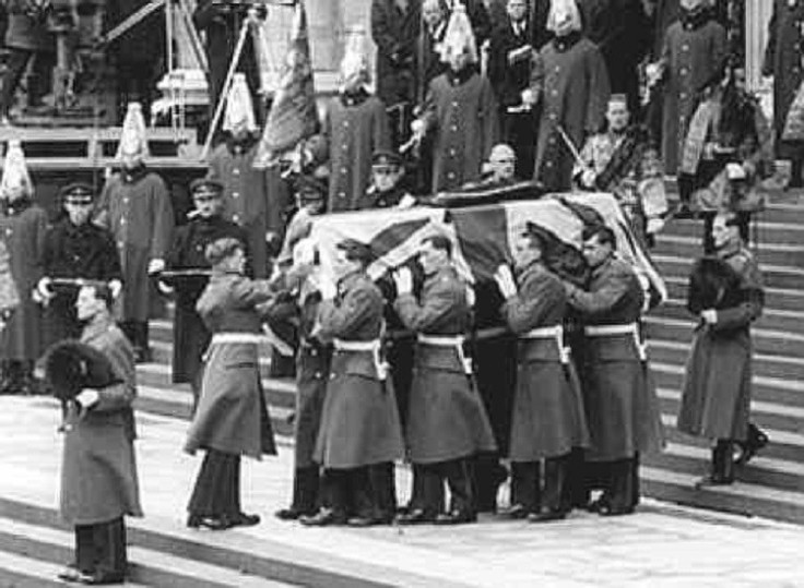 The funeral of Churchill