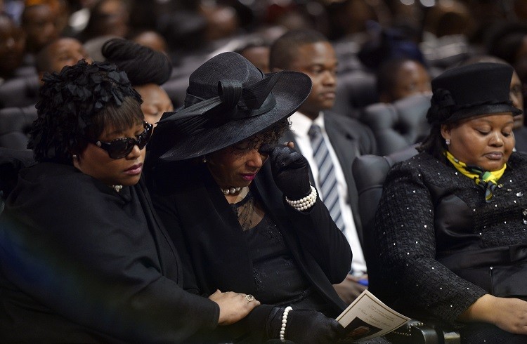 Zindzi L, daughter of former South African President Nelson Mandela, attends his funeral ceremony in Qunu December 15, 2013. Reuters picture