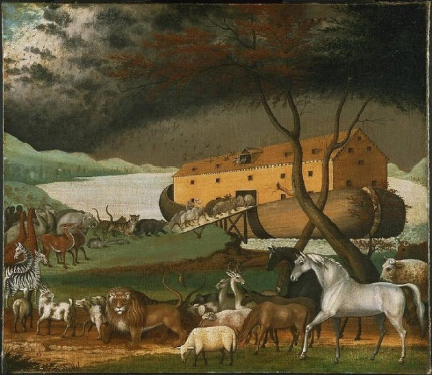 Noah's Ark (1846), a traditional image by the American folk painter Edward Hicks. (Photo: Wikipedia). Noah's Ark (1846), a traditional image by the American folk painter Edward Hicks. (Photo: Wikipedia).