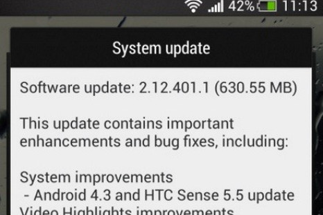 Android 4.3 update