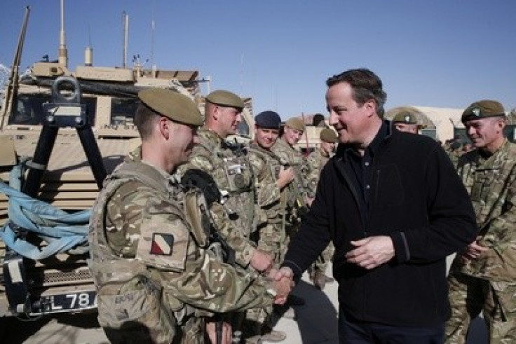 David Cameron meets troops in Afghanistan