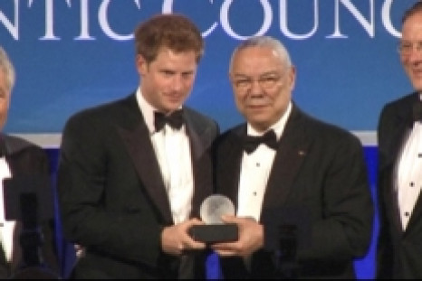 Prince Harry receives a Humanitarian Award in the US