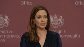 Angelina Jolie and William Hague against sexual violence in war zones