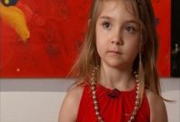 Five year old artist displays work in New York Five year old artist displays work in New York