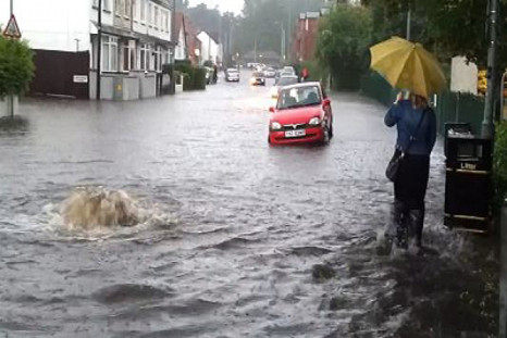 Torrential rain causes flooding in Northern Ireland