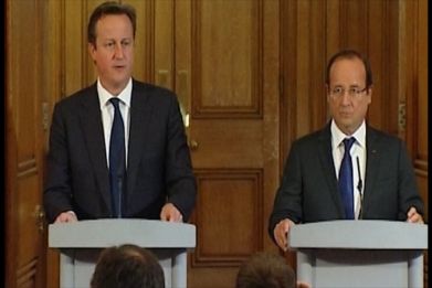 Francois Hollande makes first visit to UK