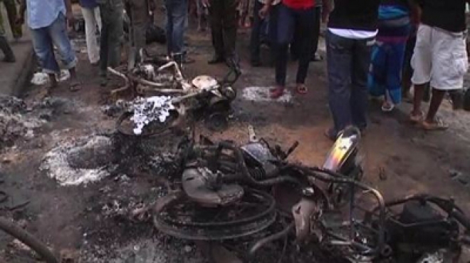 Nigerian tanker fuel fire kills 92 people