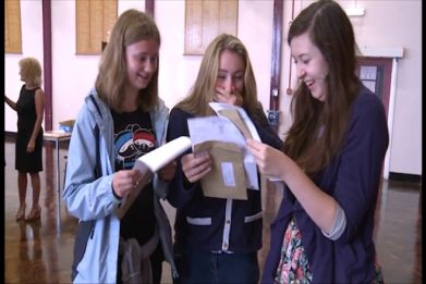 A-level results show fall in top grades