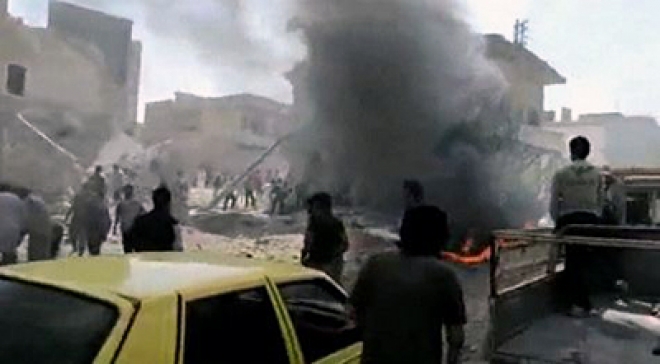 Deadly car bomb hits funeral in Damascus suburb