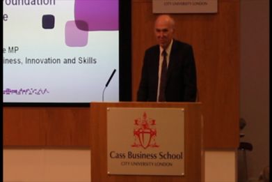 Vince Cable speaks about improving social mobility