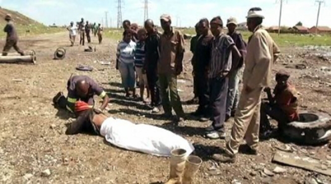 Rubber bullets fired on striking South Africans