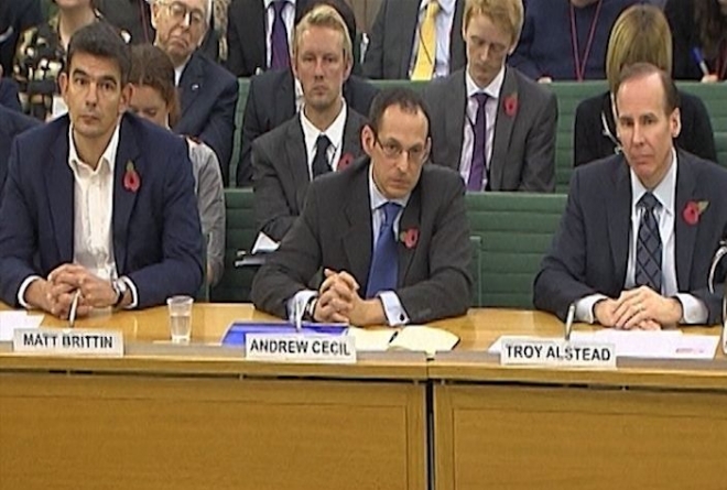 Amazon, Starbucks and Google grilled by MP's over tax